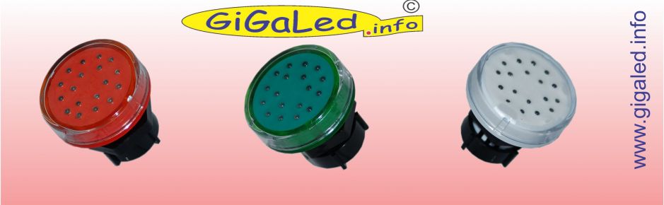 GiGaLed 48 Single Color. Orange, Green and White